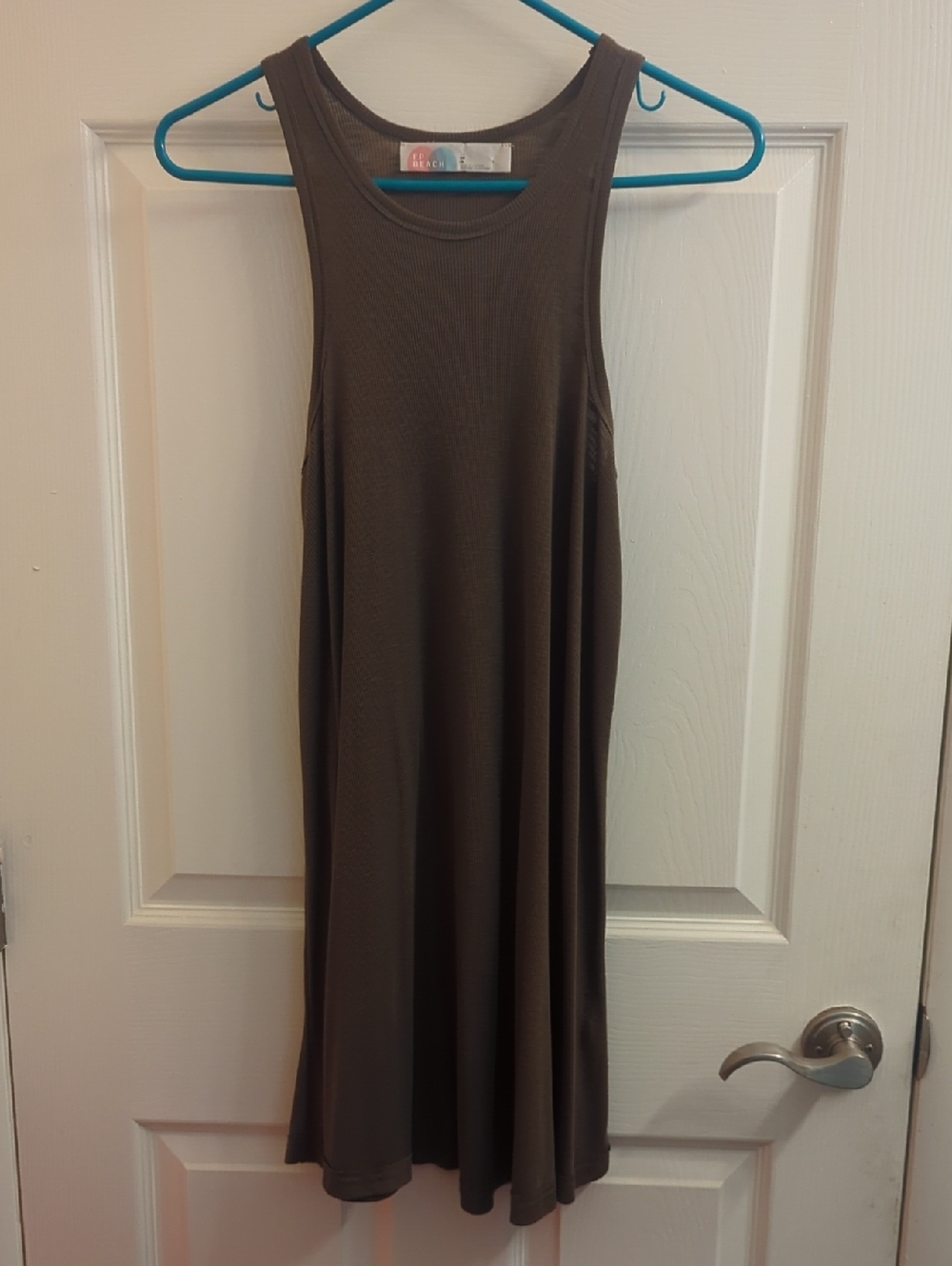 Free People Beach green tunic dress ribbed m